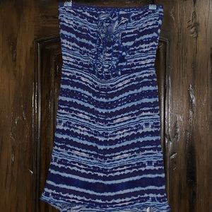 Wavy blue sun dress.  Perfect for dressing up or dressing down. Size small